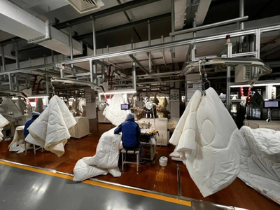 京東采銷探廠直擊家紡龍頭羅萊第一生產現場